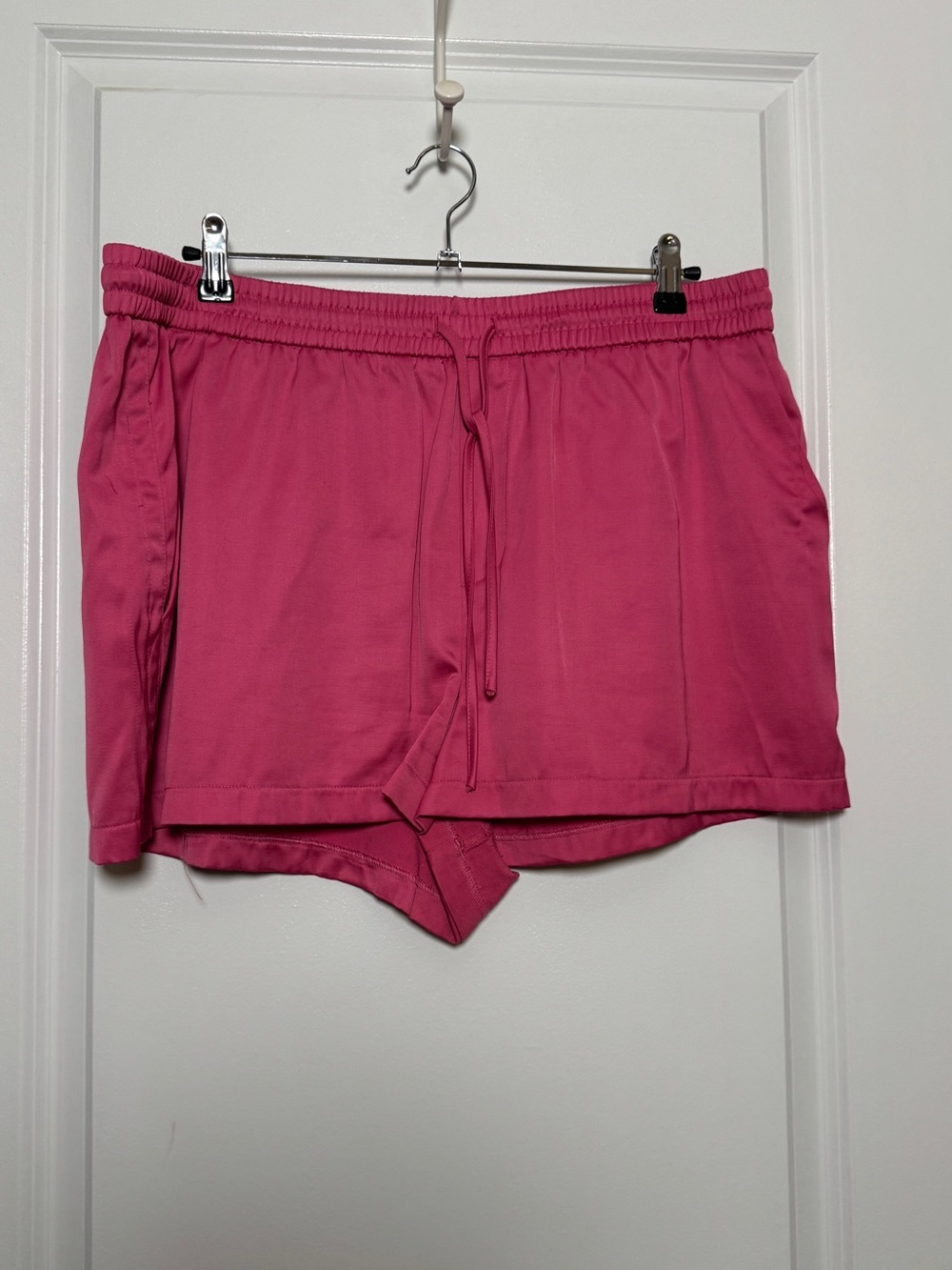 Zara Hot Pink Elastic Waist Shorts